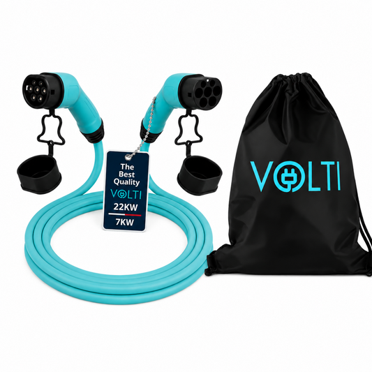 Volti Cable Elektrikli Araç Şarj Kablosu  22 kW | Type 2 | 32A Trifaze Düz Kablolu