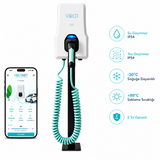 Volti Home Kurumsal Elektrikli Araç Şarj İstasyonu 22 kW | Type 2 | 32A | 380V Trifaze Spiral Kablolu