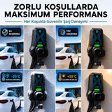 Volti Home Duvar Tipi Elektrikli Araç Şarj İstasyonu 7.4 kW | Type 2 | 32A | 230V Monofaze Spiral Kablolu