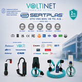 Volti 3GO Taşınabilir Elektrikli Araç Şarj Cihazı 3-22 kW | Type 2 | 6A-32A Monofaze & Trifaze